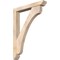 Ekena Millwork Legacy Slat Smooth Bracket w/ Offset Brace, Douglas Fir, 5 1/2"W x 36"D x 48"H BKT0604X36X48LEC06SDF - alternate 1